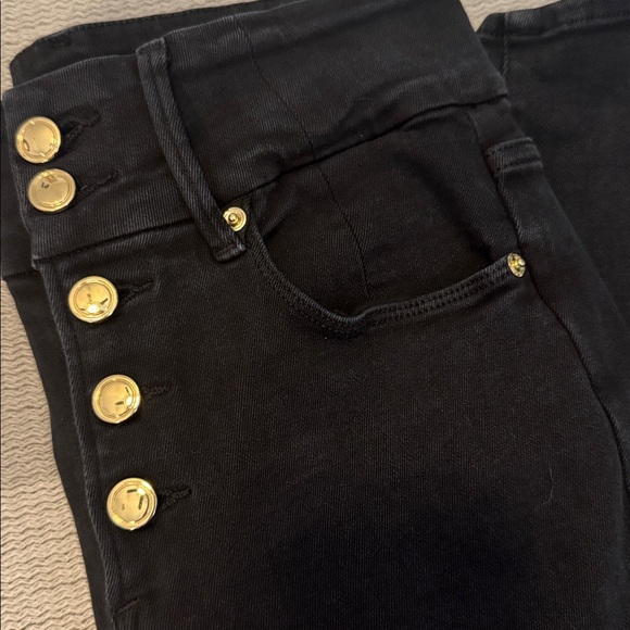 Good American Good Waist Black Button-Fly Skinny Jeans – Size 8/29 - Picture 2 of 5